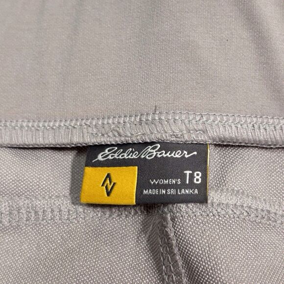 Eddie Bauer Travex Incline 2.0 Utility Capri Pant Size 8T Beige Taupe Gorpcore - Picture 11 of 14